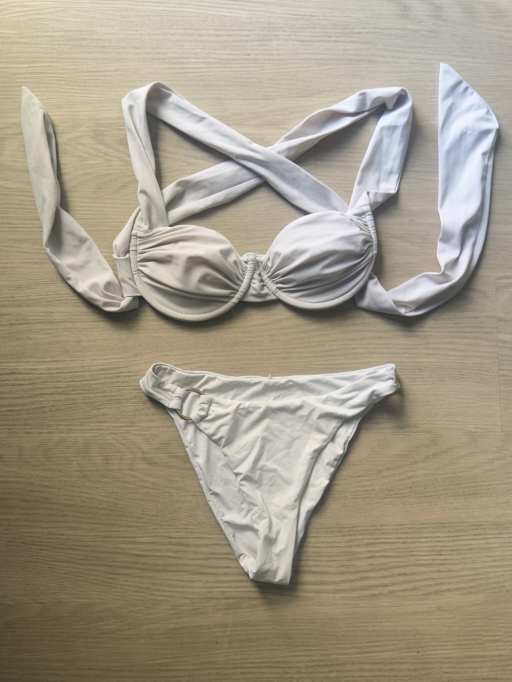 White bikini set
